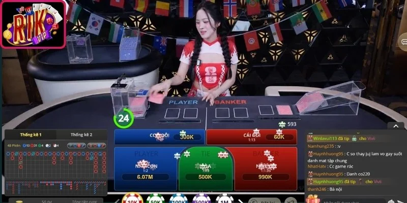 Baccarat Online Rikvip - Trò Chơi Bài Casino Kinh Điển 2026 3 Chiến lược 1-3-2-4 Baccarat Online