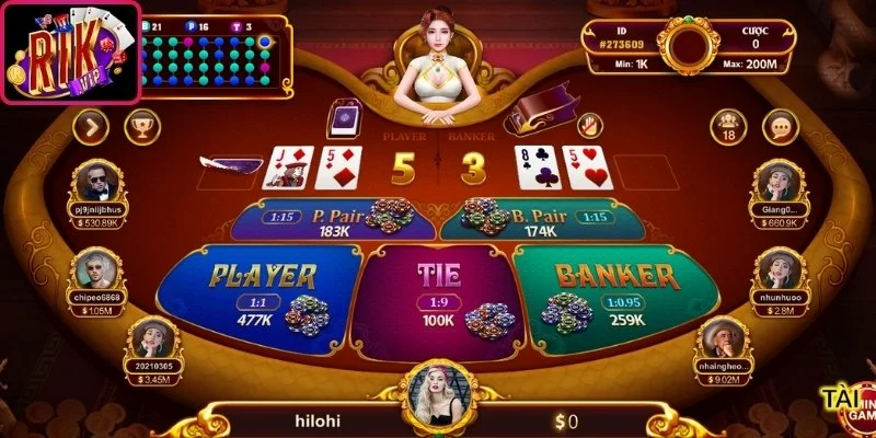 Baccarat Online Rikvip - Trò Chơi Bài Casino Kinh Điển 2026 2 Luật rút bài Baccarat Online